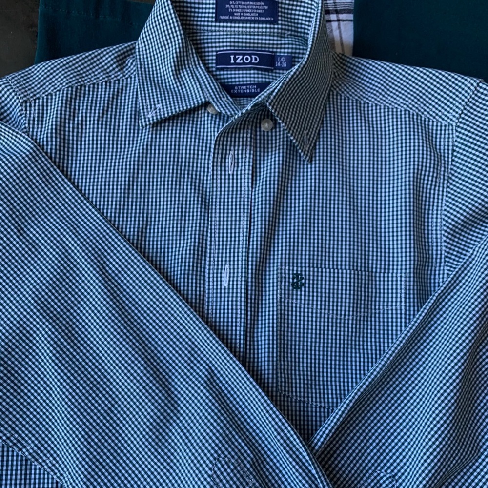 Boys IZOD plaid shirt